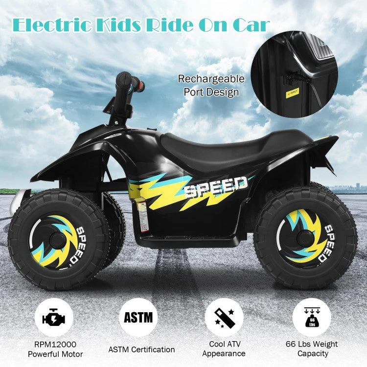 Kids 6V Ride On ATV Electric Childs Ride-on Car Toy Anti-rollover Ride On Quad For Boys Girls 8 Kids 6V Ride On ATV Electric Childs Ride-on Car Toy Anti-rollover Ride On Quad For Boys Girls - Image 8