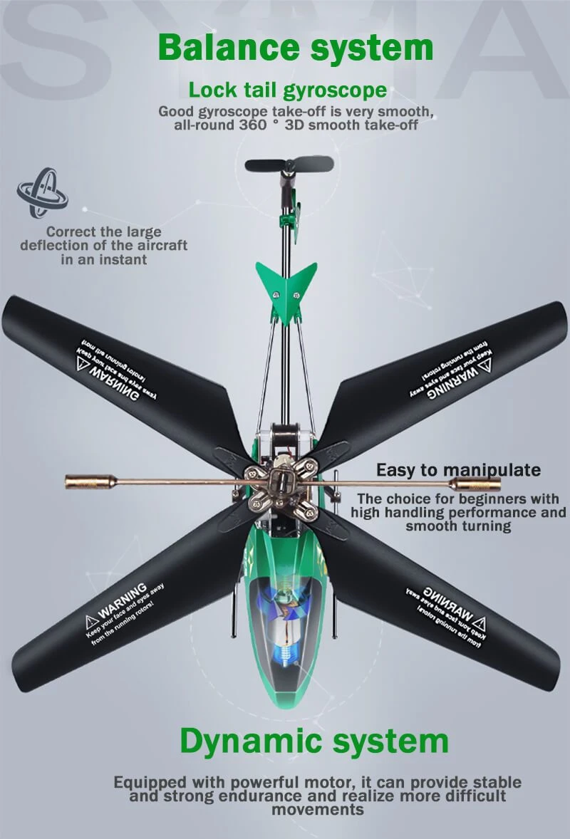 S107E Remote Control Helicopter 2.4GHz Gyro Altitude Hold Airplane RC Anti-Fall Plane 3 S107E Remote Control Helicopter 2.4GHz Gyro Altitude Hold Airplane RC Anti-Fall Plane - Image 3