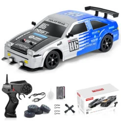 1/16 RC Drift Car 18KM/H Fast Remote Control Cars Spray Car With Led Light Sound For Kids 15 1/16 RC Drift Car 18KM/H Fast Remote Control Cars Spray Car With Led Light Sound For Kids -Sun Baby Sales Store SKU 07 G blue 1