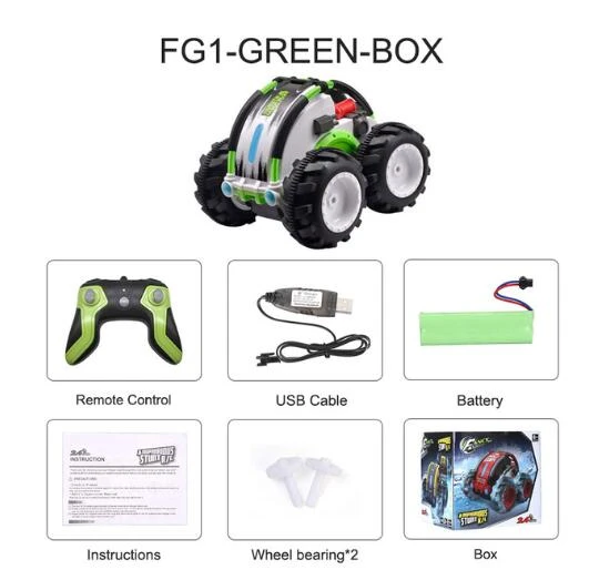 4WD Double Sided 360° Flip And Spin Stunt Amphibious Remote Control Racing Drift Car 10 4WD Double Sided 360° Flip And Spin Stunt Amphibious Remote Control Racing Drift Car - Image 10