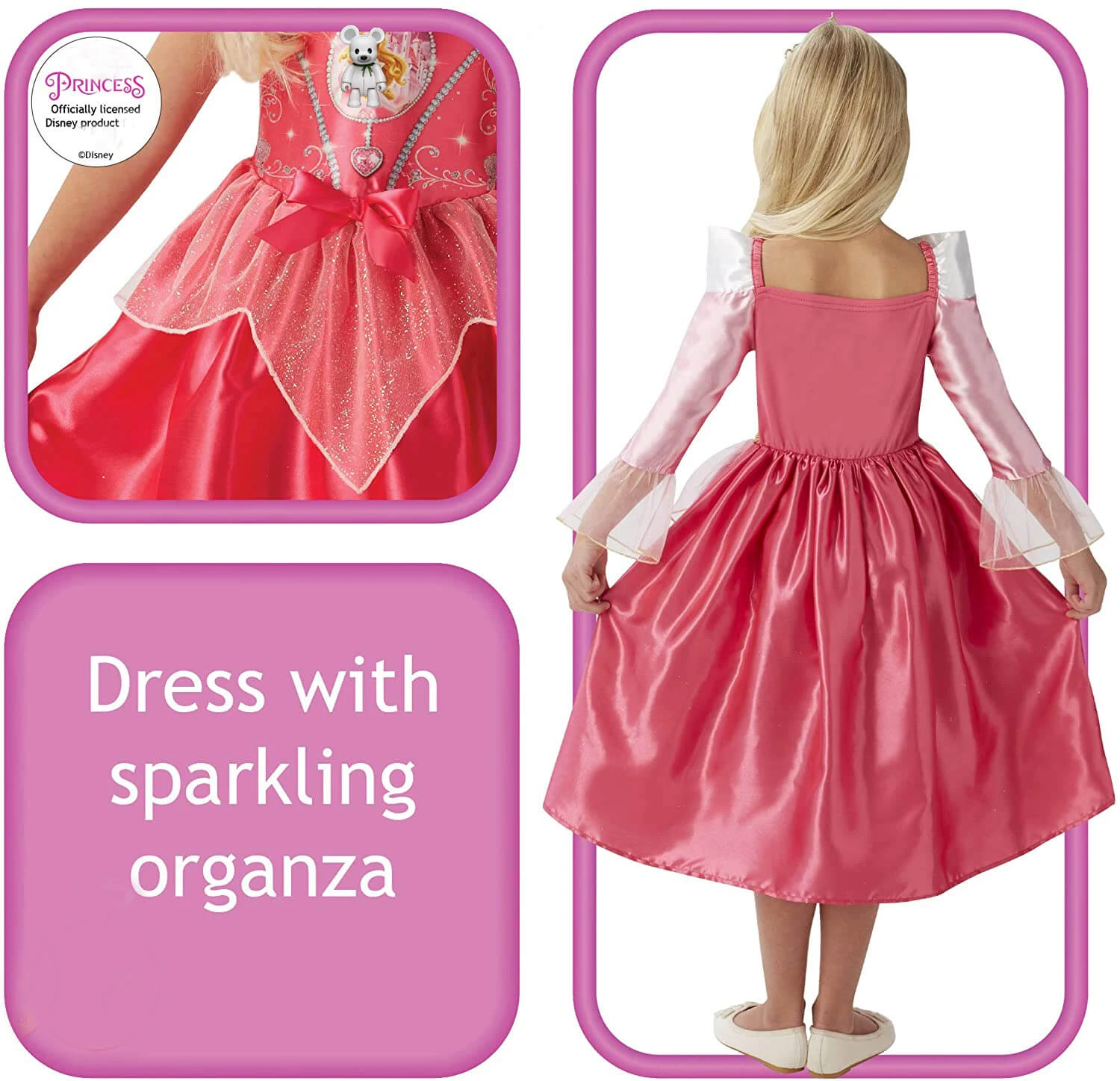 Sleeping Princess Aurora Dress Girls Birthday Dress Up Outfit Halloween Cosplay Costume 5 Sleeping Princess Aurora Dress Girls Birthday Dress Up Outfit Halloween Cosplay Costume - Image 5