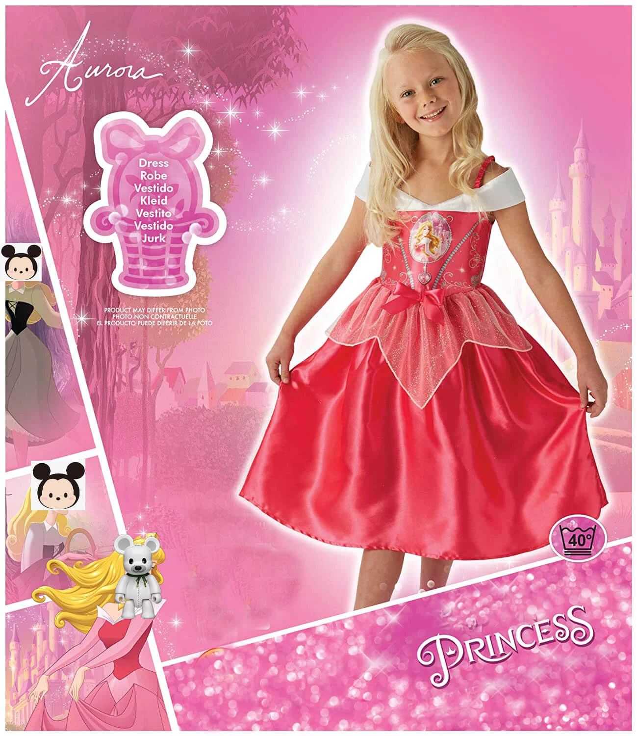 Sleeping Princess Aurora Dress Girls Birthday Dress Up Outfit Halloween Cosplay Costume 2 Sleeping Princess Aurora Dress Girls Birthday Dress Up Outfit Halloween Cosplay Costume - Image 2