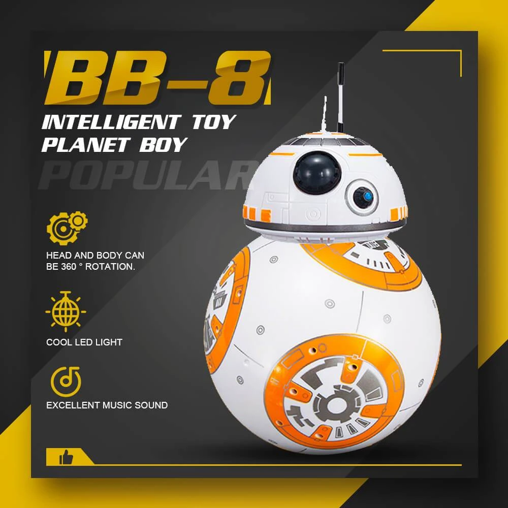 2.4G Remote Control Robot Smart Star Wars BB8 Robot With Music Sound Moveable Doll 7 2.4G Remote Control Robot Smart Star Wars BB8 Robot With Music Sound Moveable Doll - Image 7