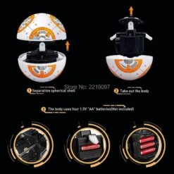 2.4G Remote Control Robot Smart Star Wars BB8 Robot With Music Sound Moveable Doll 19 2.4G Remote Control Robot Smart Star Wars BB8 Robot With Music Sound Moveable Doll -Sun Baby Sales Store StarWarsBB8Robot 7