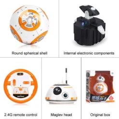 2.4G Remote Control Robot Smart Star Wars BB8 Robot With Music Sound Moveable Doll 22 2.4G Remote Control Robot Smart Star Wars BB8 Robot With Music Sound Moveable Doll -Sun Baby Sales Store StarWarsBB8Robot 8