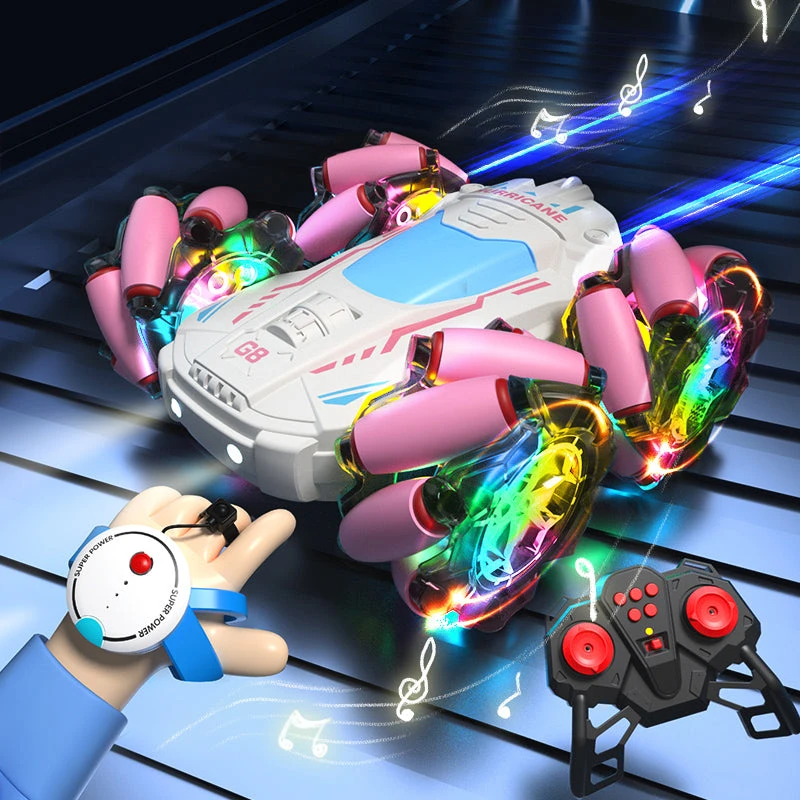 Gesture Sensing RC Stunt Car Remote Control RC Drift Car W/ Music And LED Lights 5 Gesture Sensing RC Stunt Car Remote Control RC Drift Car W/ Music And LED Lights - Image 5