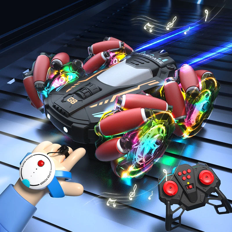 Gesture Sensing RC Stunt Car Remote Control RC Drift Car W/ Music And LED Lights 2 Gesture Sensing RC Stunt Car Remote Control RC Drift Car W/ Music And LED Lights - Image 2