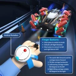 Gesture Sensing RC Stunt Car Remote Control RC Drift Car W/ Music And LED Lights 22 Gesture Sensing RC Stunt Car Remote Control RC Drift Car W/ Music And LED Lights -Sun Baby Sales Store StuntDriftCar Remote Watch 7