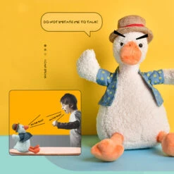14" Super Soft Cuddly Talking Animal Duck Doll Plush Toy, Christmas Gift For Kids -Sun Baby Sales Store TalkingAnimalDuckDoll 3