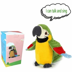 Newest Talking Parrot - Repeats What You Say With Cute Voice, Electronic Pet Plush Talking Animal Toy For Child Kids Gift Party Toys