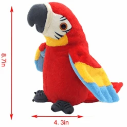 Newest Talking Parrot - Repeats What You Say With Cute Voice, Electronic Pet Plush Talking Animal Toy For Child Kids Gift Party Toys 11 Newest Talking Parrot - Repeats What You Say With Cute Voice, Electronic Pet Plush Talking Animal Toy For Child Kids Gift Party Toys -Sun Baby Sales Store TalkingAnimalTalkingParrot 1