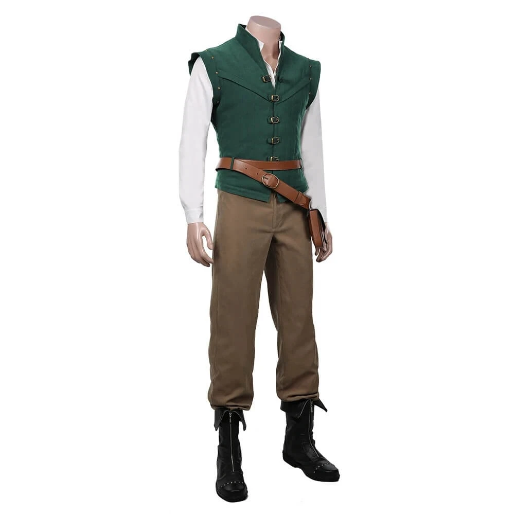 Flynn Rider Costume Vest Shirt Outfits Halloween Carnival Theme Party Cosplay 4 Flynn Rider Costume Vest Shirt Outfits Halloween Carnival Theme Party Cosplay - Image 4