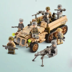 Empires Of Steel WWII Battle Bricks Army Sets With 8 Free Minifigures Sets -Sun Baby Sales Store TankBuildingBlocksToys 6