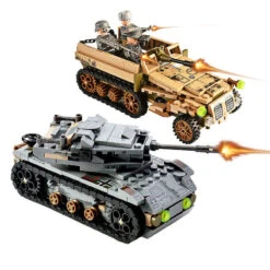 Empires Of Steel WWII Battle Bricks Army Sets With 8 Free Minifigures Sets -Sun Baby Sales Store TankMilitaryBuildingBlocks 2