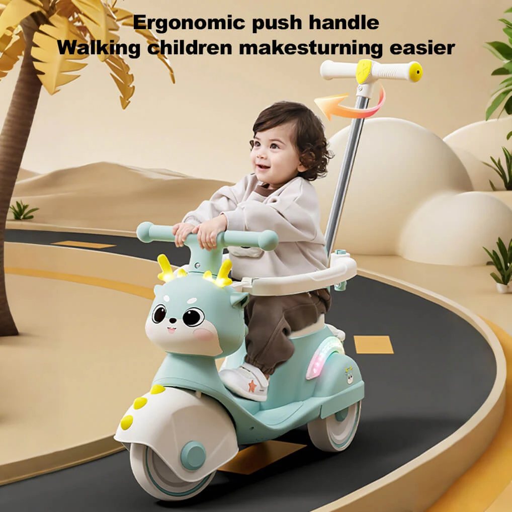 Toddler 3 IN 1 Ride On Car Cartoon Push Car 360° Safe Protection Ride On Toy 9 Toddler 3 IN 1 Ride On Car Cartoon Push Car 360° Safe Protection Ride On Toy - Image 9