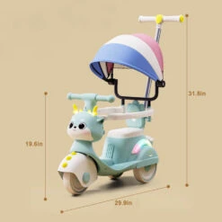 Toddler 3 IN 1 Ride On Car Cartoon Push Car 360° Safe Protection Ride On Toy 28 Toddler 3 IN 1 Ride On Car Cartoon Push Car 360° Safe Protection Ride On Toy -Sun Baby Sales Store Toddler Electric Motorcycle 4 IN 1 Cartoon Ride On Tricycle 6
