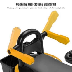 6V Kids Electric Excavator Ride-On Car Toys With Removable Push Handle & Light Music For Girls & Boys -Sun Baby Sales Store Toddler Ride On Excavator