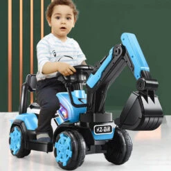 Kids Ride On Excavator Truck Toddler Ride-On-Car With Front Loader Digger 13 Kids Ride On Excavator Truck Toddler Ride-On-Car With Front Loader Digger -Sun Baby Sales Store Toddler Ride On Excavator Toy 2T 5T