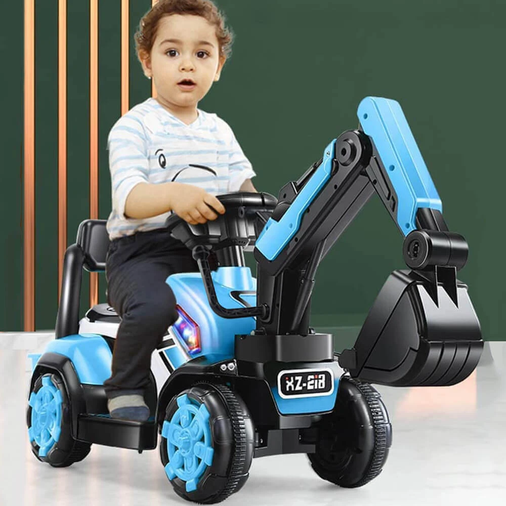 Kids Ride On Excavator Truck Toddler Ride-On-Car With Front Loader Digger 3 Kids Ride On Excavator Truck Toddler Ride-On-Car With Front Loader Digger - Image 3
