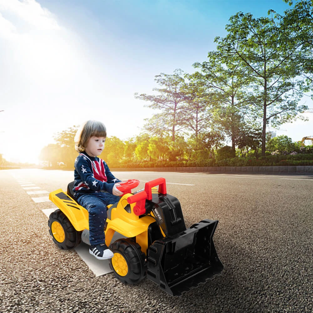Kids Ride-on Excavator Toys Outdoor Digger And Bulldozer Truck With Safety Helmet And Simulation Sound 2 Kids Ride-on Excavator Toys Outdoor Digger And Bulldozer Truck With Safety Helmet And Simulation Sound - Image 2