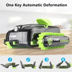 Kids Amphibious RC Tank 360° Drift Stunt Remote Control Tank Deformation Crawler Waterproof Remote Control Toys -Sun Baby Sales Store Track RC In Situ Land Water