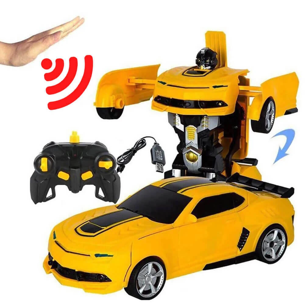 1:14 Remote Control Transformer Robot Car Toys Gesture Sensing RC Car Transforming With Sounds, LED Lights 1 1:14 Remote Control Transformer Robot Car Toys Gesture Sensing RC Car Transforming With Sounds, LED Lights