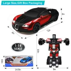 1:14 Remote Control Transformer Robot Car Toys Gesture Sensing RC Car Transforming With Sounds, LED Lights 27 1:14 Remote Control Transformer Robot Car Toys Gesture Sensing RC Car Transforming With Sounds, LED Lights -Sun Baby Sales Store Transformer Robot RC Car Toys 6