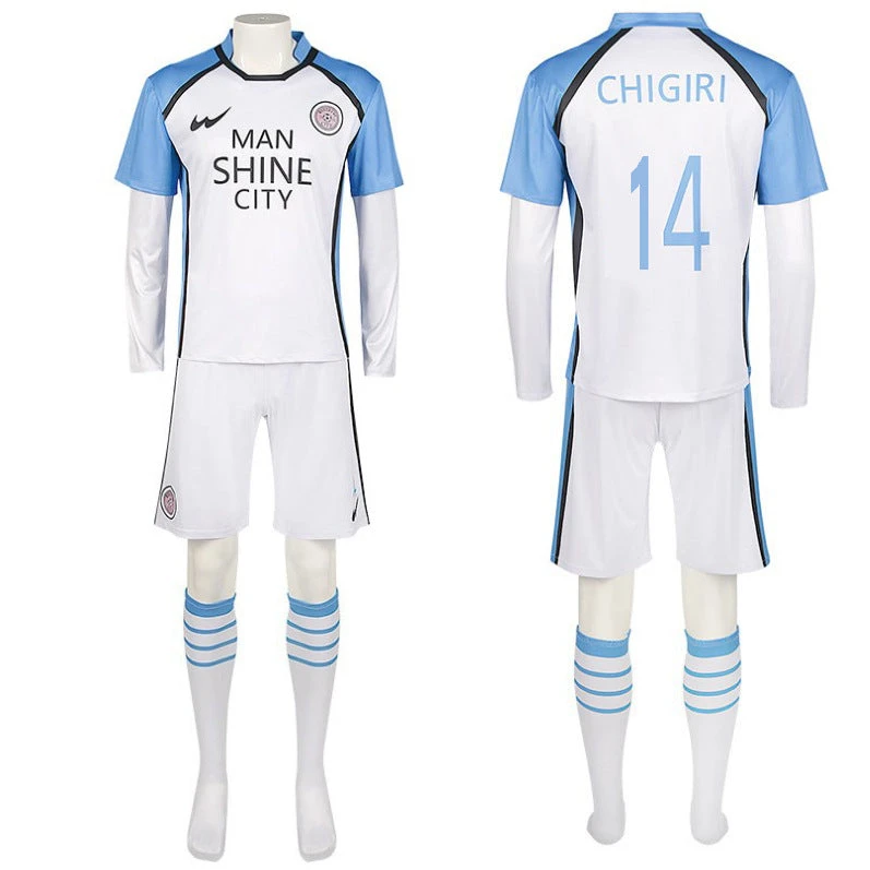 Unisex No.11 Nagi Seishiro Costume Manshine City Football Uniform Hyoma Chigiri Jersey 3 Unisex No.11 Nagi Seishiro Costume Manshine City Football Uniform Hyoma Chigiri Jersey - Image 3