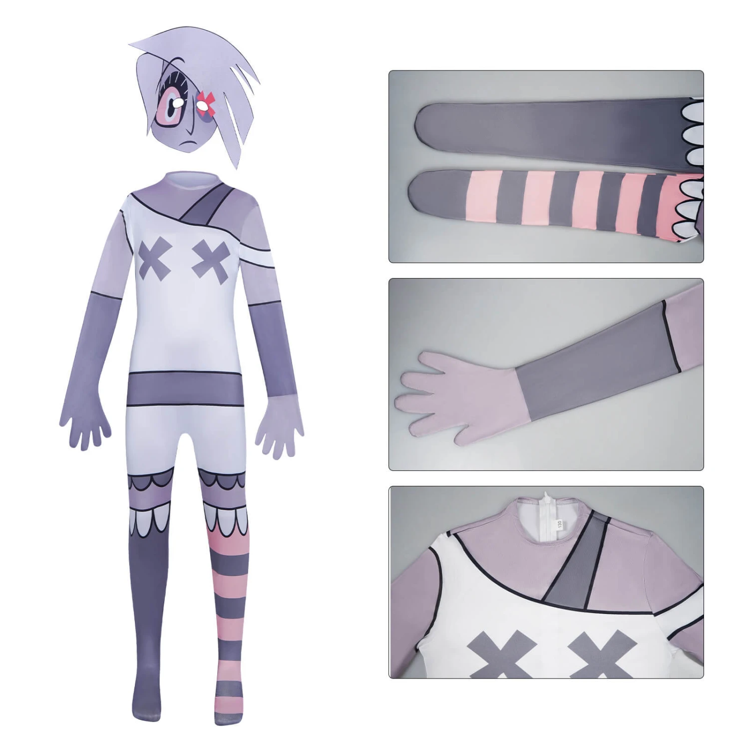 Hazbin Hotel Cosplay Jumpsuit With Mask Party Carnival Halloween Costumes 8 Hazbin Hotel Cosplay Jumpsuit With Mask Party Carnival Halloween Costumes - Image 8