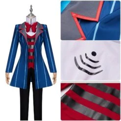 Adult Vox Costume Hazbin TV Demon Hotel Vox Cosplay Outfit Coat Pants And Accessories Full Set For Halloween -Sun Baby Sales Store Vox Hazbin Hotel Costume 4