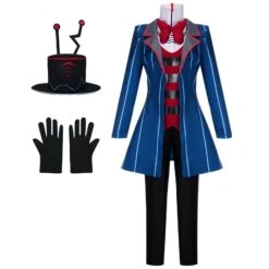 Adult Vox Costume Hazbin TV Demon Hotel Vox Cosplay Outfit Coat Pants And Accessories Full Set For Halloween -Sun Baby Sales Store Vox Hazbin Hotel Costume 9