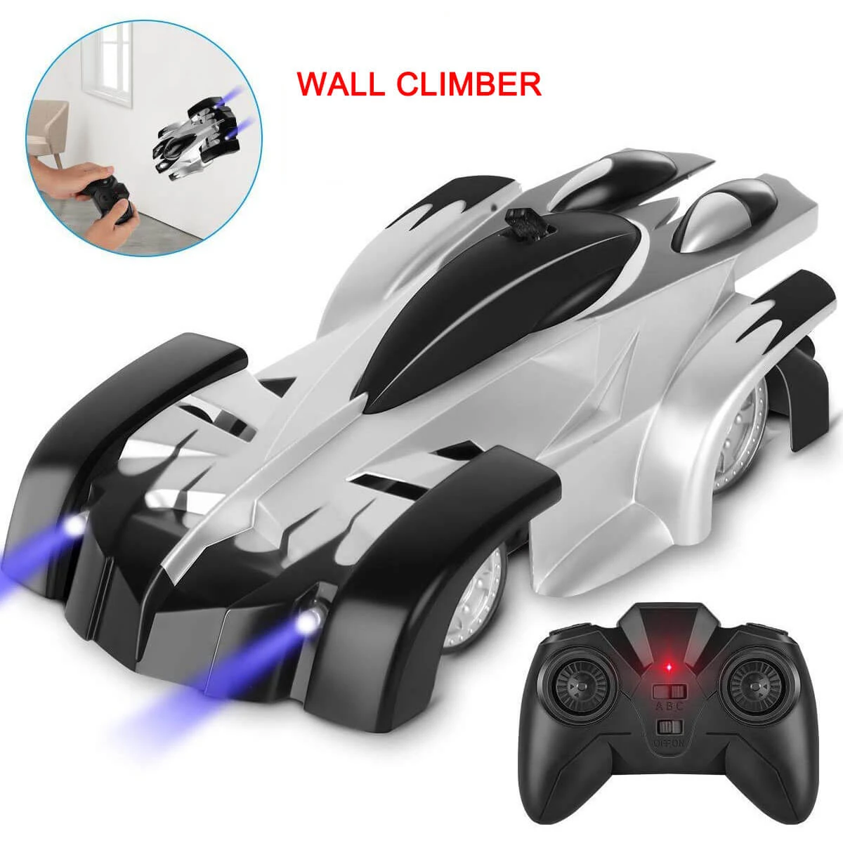Wall Climbing RC Car Remote Control Toy 360° Rotating Stunt Car 5 Wall Climbing RC Car Remote Control Toy 360° Rotating Stunt Car - Image 5