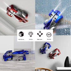 Wall Climbing RC Car Remote Control Toy 360° Rotating Stunt Car 14 Wall Climbing RC Car Remote Control Toy 360° Rotating Stunt Car -Sun Baby Sales Store WallClimbingToyRCCar 8