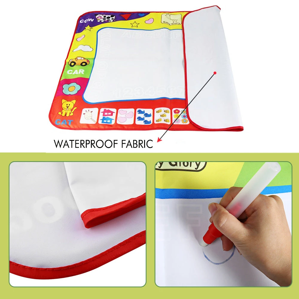 Water Drawing Mat Educational Writing/Doodling/Drawing Mat Kid Developmental Doodle Board Toy With 2 Magic Pens Great Gift For Kids 2 Water Drawing Mat Educational Writing/Doodling/Drawing Mat Kid Developmental Doodle Board Toy With 2 Magic Pens Great Gift For Kids - Image 2