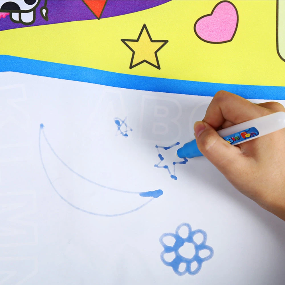 Water Drawing Mat Educational Writing/Doodling/Drawing Mat Kid Developmental Doodle Board Toy With 2 Magic Pens Great Gift For Kids 3 Water Drawing Mat Educational Writing/Doodling/Drawing Mat Kid Developmental Doodle Board Toy With 2 Magic Pens Great Gift For Kids - Image 3