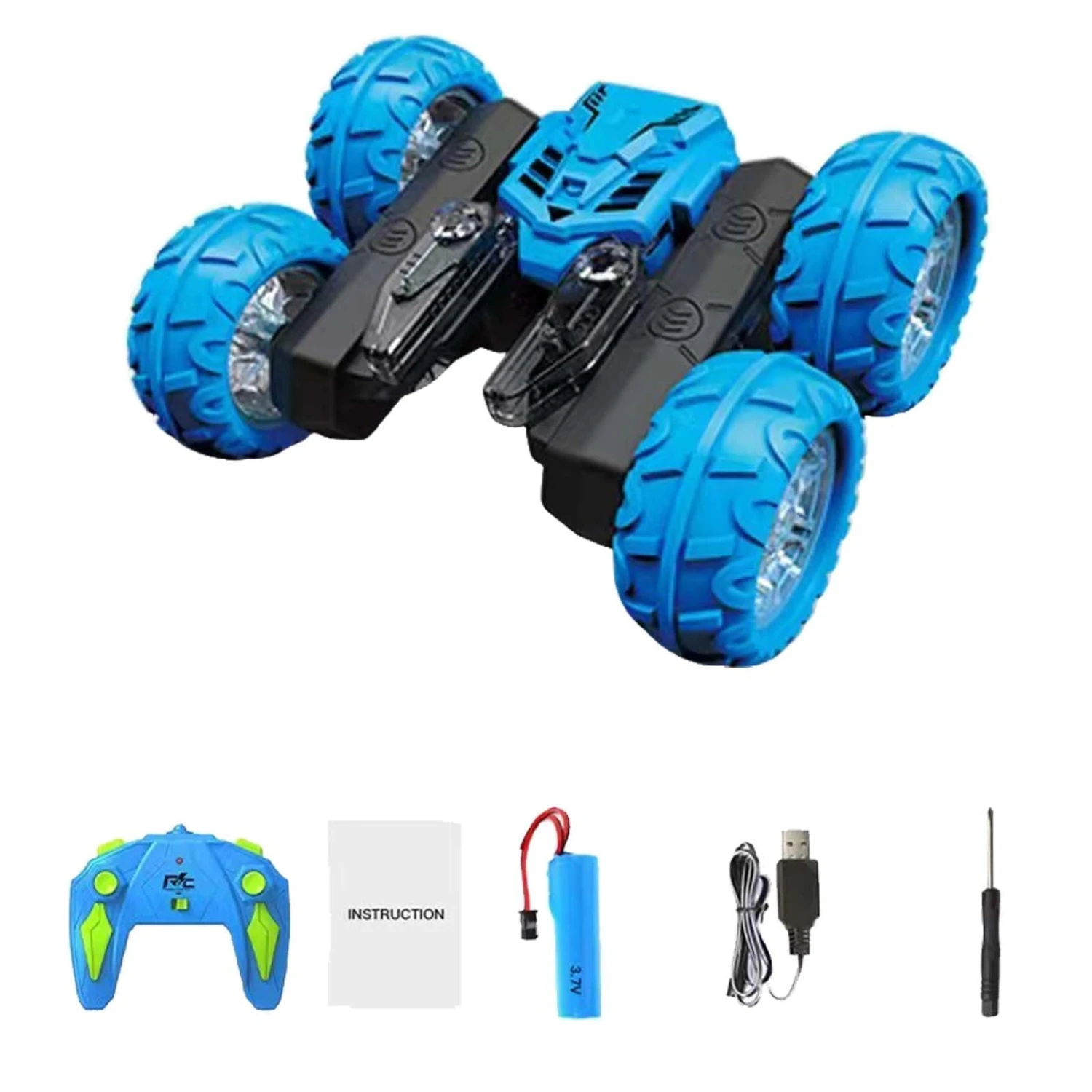 4WD RC Stunt Car 360° Rotating Car Double-sided Stunt Vehicles Cool LED Light 9 4WD RC Stunt Car 360° Rotating Car Double-sided Stunt Vehicles Cool LED Light - Image 9