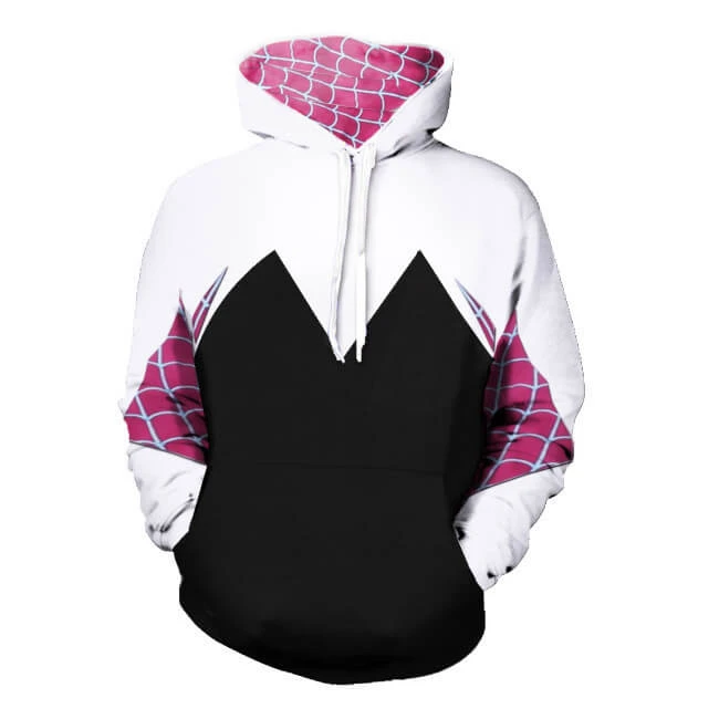 Adult Gwen Hoodie Unisex Long Sleeve Zip-up Pullover Plus Size Sweatshirt 4 Adult Gwen Hoodie Unisex Long Sleeve Zip-up Pullover Plus Size Sweatshirt - Image 4