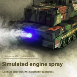 2.4G Remote Control Tank Simulation Crawler Water Bomb Tank Smoking Tank With Light Sound 20 2.4G Remote Control Tank Simulation Crawler Water Bomb Tank Smoking Tank With Light Sound -Sun Baby Sales Store age group teen actual color greencamouflage 05
