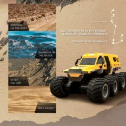 1/12Amphibious RC Car 8WD Off-Road Waterproof RC Truck Boys All Terrain Remote Control Car RC Toys 22 1/12Amphibious RC Car 8WD Off-Road Waterproof RC Truck Boys All Terrain Remote Control Car RC Toys -Sun Baby Sales Store amphibious rc cars 2