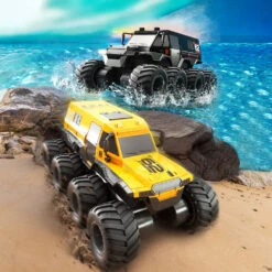 1/12Amphibious RC Car 8WD Off-Road Waterproof RC Truck Boys All Terrain Remote Control Car RC Toys
