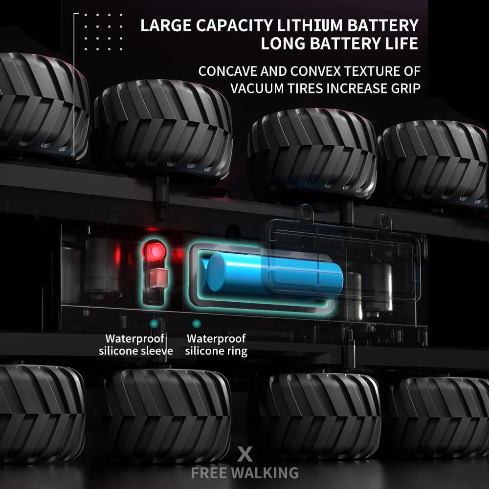 1/12Amphibious RC Car 8WD Off-Road Waterproof RC Truck Boys All Terrain Remote Control Car RC Toys 9 1/12Amphibious RC Car 8WD Off-Road Waterproof RC Truck Boys All Terrain Remote Control Car RC Toys - Image 9