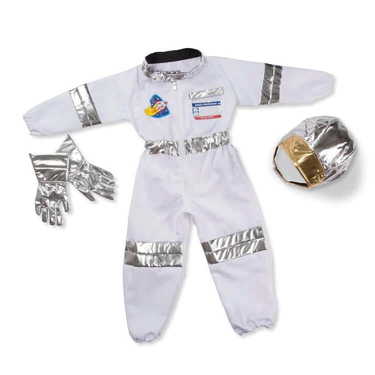 Kids Astronaut Costume Space Suit And Space Helmet 4pcs Set Boys Girls Pretend Astronaut Outfit 8 Kids Astronaut Costume Space Suit And Space Helmet 4pcs Set Boys Girls Pretend Astronaut Outfit - Image 8