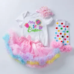 Baby Girl Easter Outfit My 1st Easter Dress Up Romper Tulle Skirts Headbands Leg Warmers Princess Set 9 Baby Girl Easter Outfit My 1st Easter Dress Up Romper Tulle Skirts Headbands Leg Warmers Princess Set -Sun Baby Sales Store baby girl 1st Easter outit 5