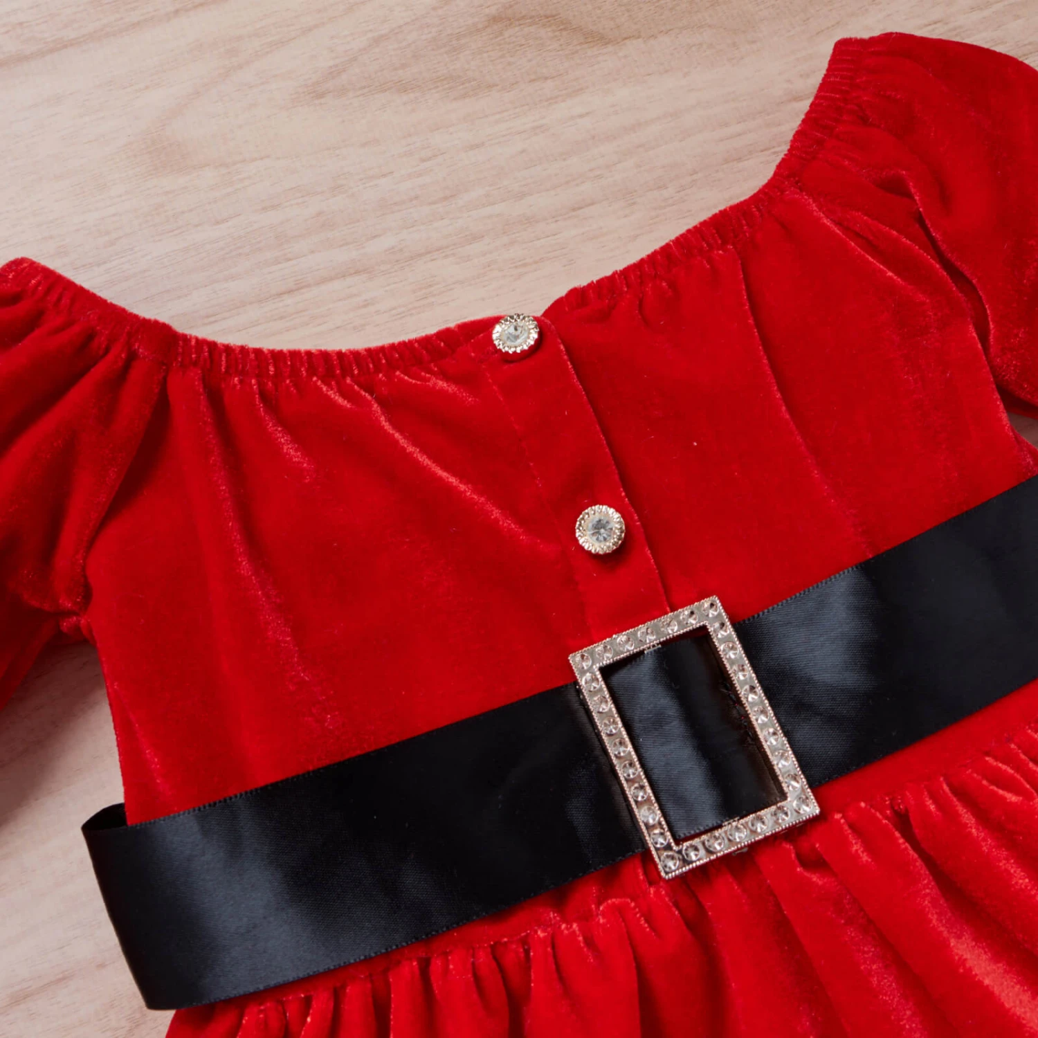 Toddler Baby Girls Christmas Outfit Santa Claus Baby Costume Long Sleeve Red Dress With Hat 6 Toddler Baby Girls Christmas Outfit Santa Claus Baby Costume Long Sleeve Red Dress With Hat - Image 6