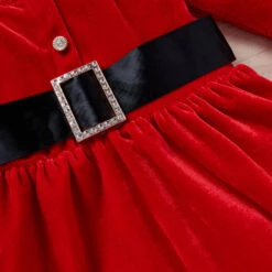 Toddler Baby Girls Christmas Outfit Santa Claus Baby Costume Long Sleeve Red Dress With Hat 14 Toddler Baby Girls Christmas Outfit Santa Claus Baby Costume Long Sleeve Red Dress With Hat -Sun Baby Sales Store baby girls christmas outfit 5