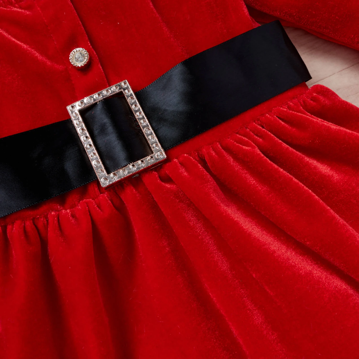 Toddler Baby Girls Christmas Outfit Santa Claus Baby Costume Long Sleeve Red Dress With Hat 7 Toddler Baby Girls Christmas Outfit Santa Claus Baby Costume Long Sleeve Red Dress With Hat - Image 7