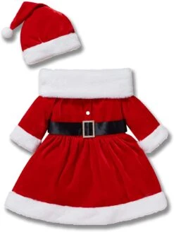 Toddler Baby Girls Christmas Outfit Santa Claus Baby Costume Long Sleeve Red Dress With Hat 11 Toddler Baby Girls Christmas Outfit Santa Claus Baby Costume Long Sleeve Red Dress With Hat -Sun Baby Sales Store baby girls christmas outfit 6