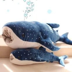 Super Large Blue Shark Plush Toys Stuffed Whale Animals Doll Lovely Children Baby Birthday Gift