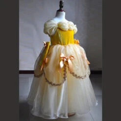 Princess Belle Dress Halloween Costume Party Ball Gown Dress 20 Princess Belle Dress Halloween Costume Party Ball Gown Dress -Sun Baby Sales Store belledress 11