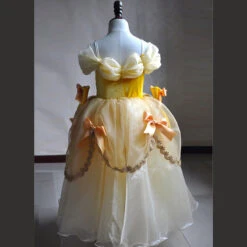 Princess Belle Dress Halloween Costume Party Ball Gown Dress 18 Princess Belle Dress Halloween Costume Party Ball Gown Dress -Sun Baby Sales Store belledress 9